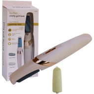 Pila electrica abraziva, pentru calcaie, cu rezerva, incarcare cu USB, 19 CM